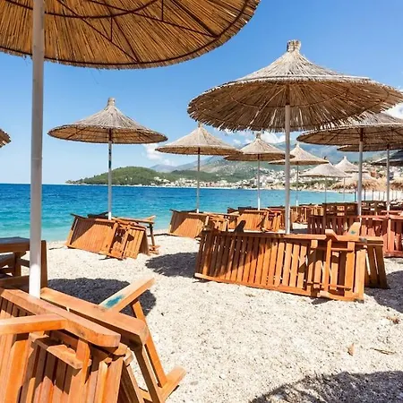 Potam'sea Bliss 35- Front, Sun Beds&parking Himarë